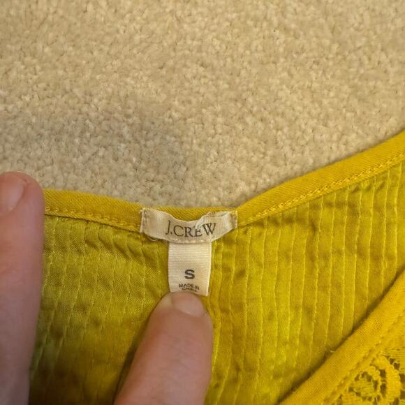 J. Crew 2 Tank Top Bundle Small Silk Pleats and Lace Yellow Purple EUC Y2K - Picture 11 of 13